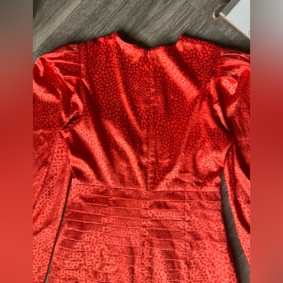 ONE33 Social Long Sleeve Jacquard Keyhole Mini Dress Size 8 - Picture 12 of 16